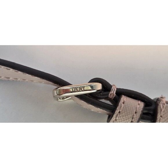 DKNY Baby Pink Faux Leather Crossbody w/Gold Accents Adjst Strap Great Condition - Picture 13 of 13